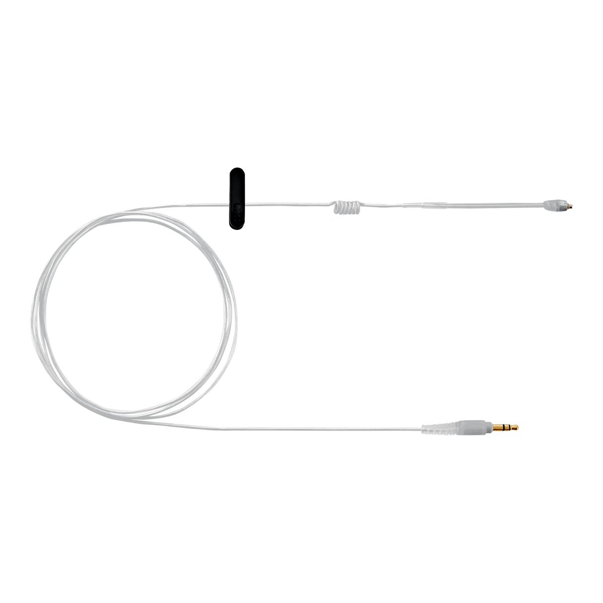 Shure EAC-IFB Coiled IFB earphone cable with Clip Microphones Shure