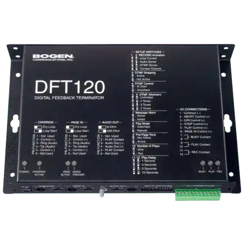 Bogen DFT120 - Digital Feedback Termination Intercoms Bogen
