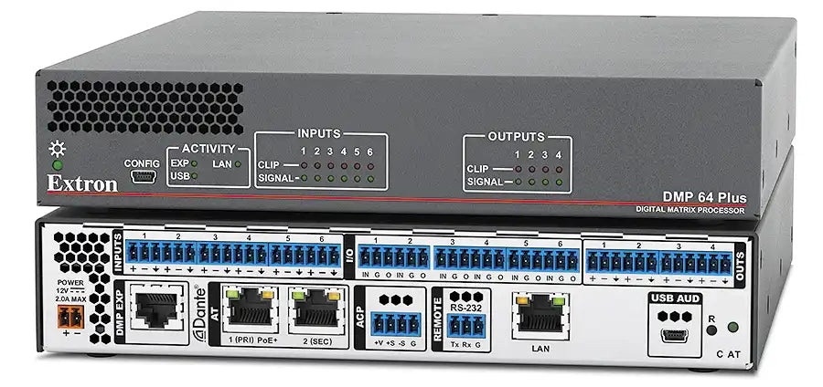Extron DMP 64 Plus C V 6x4 Digital Matrix Processor w/ AEC and VoIP Room Control Extron