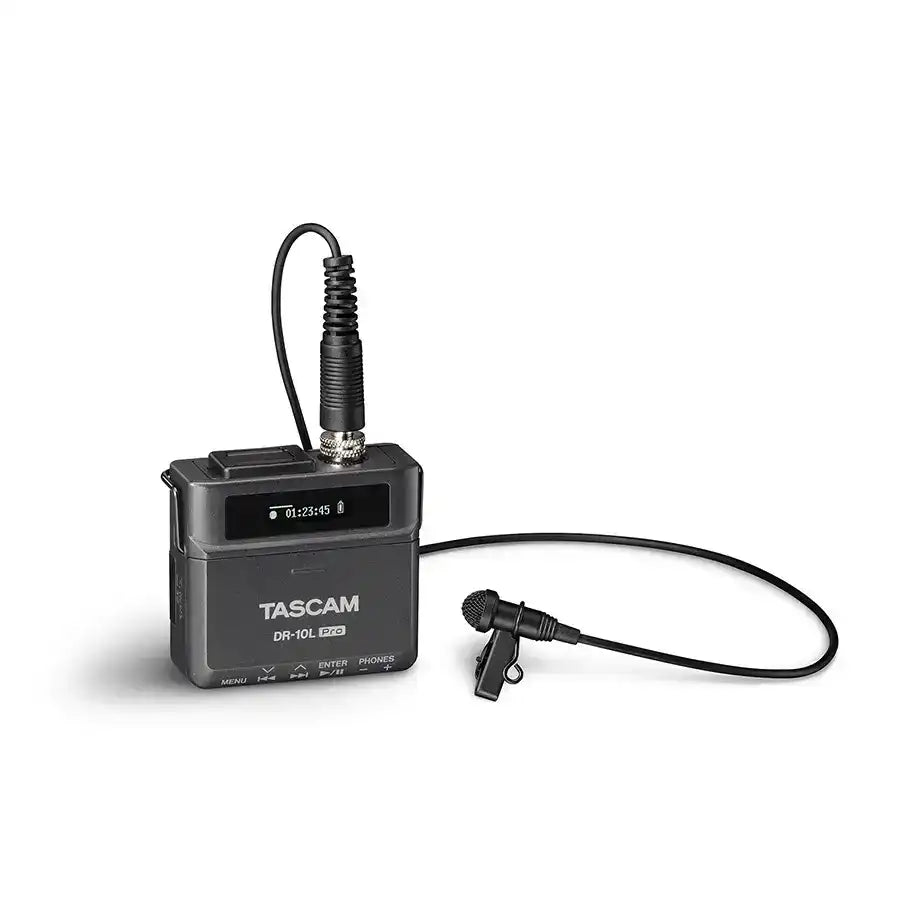 Tascam DR-10L Pro 32 Bit-Float Field Recorder and Lavalier Mic Audio Players & Recorders Tascam