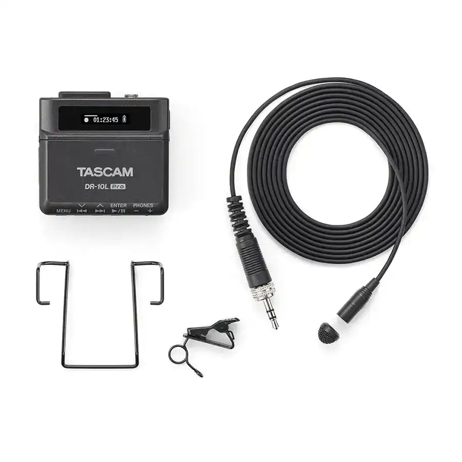 Tascam DR-10L Pro 32 Bit-Float Field Recorder and Lavalier Mic Audio Players & Recorders Tascam