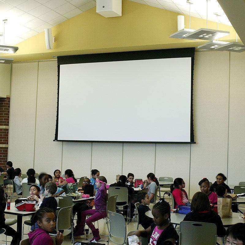 Draper Access V, 133", HDTV, Grey XH600V, 110 V, with Quiet Motor - 140030FBQ Projection Screens Draper