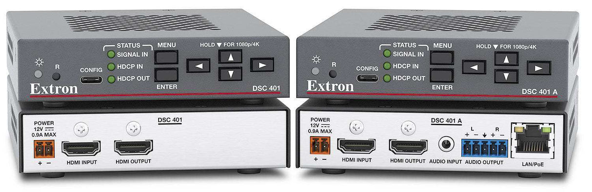 Extron DSC 401 4K/60 HDMI to HDMI Scalers audio and video switches Extron