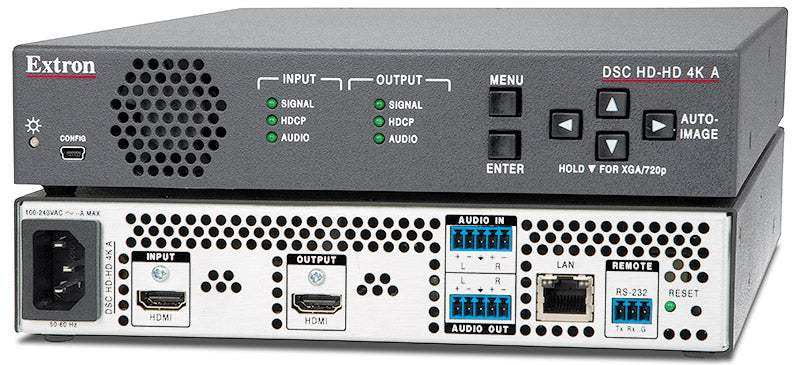 Extron DSC HD-HD 4K PLUS A HDMI to HDMI 4K/60 Scalers with Audio Embedding and De‑Embedding Video Transmitters Extron
