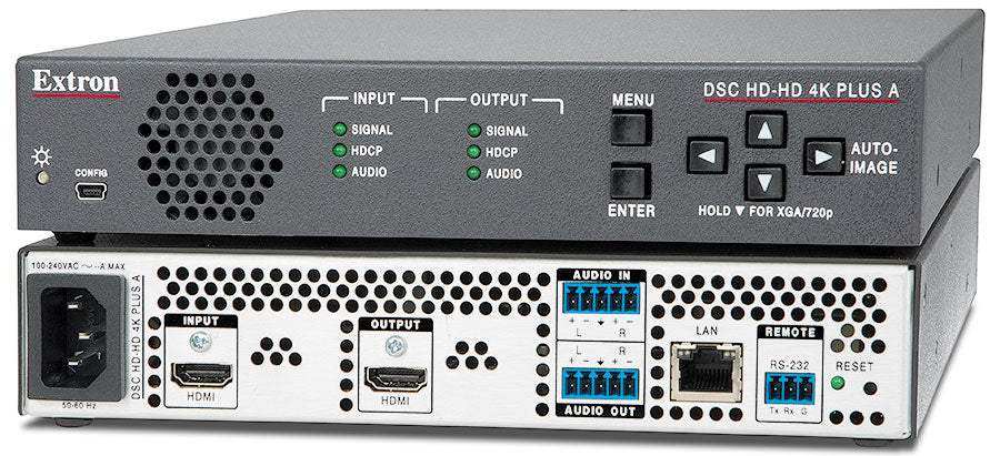 Extron DSC HD-HD 4K PLUS A HDMI to HDMI 4K/60 Scalers with Audio Embedding and De‑Embedding Video Transmitters Extron