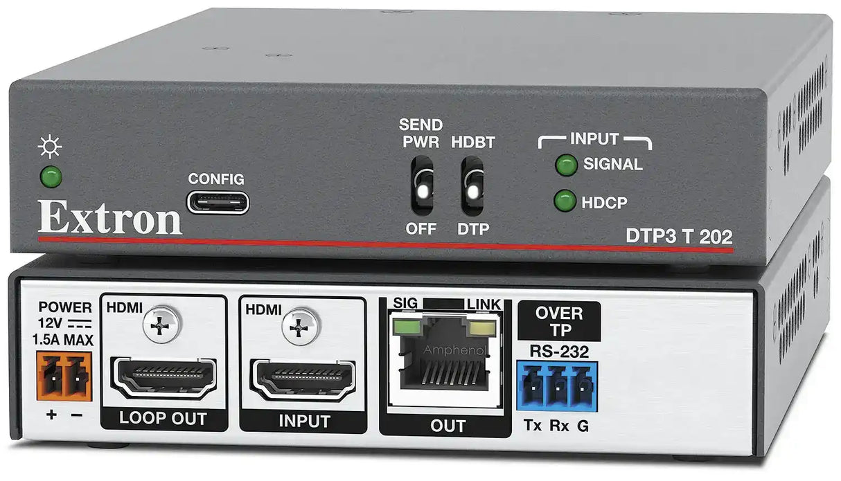 Extron DTP3 T 202 4K/60 HDMI Tx - 330 feet (100 m) Video Extron