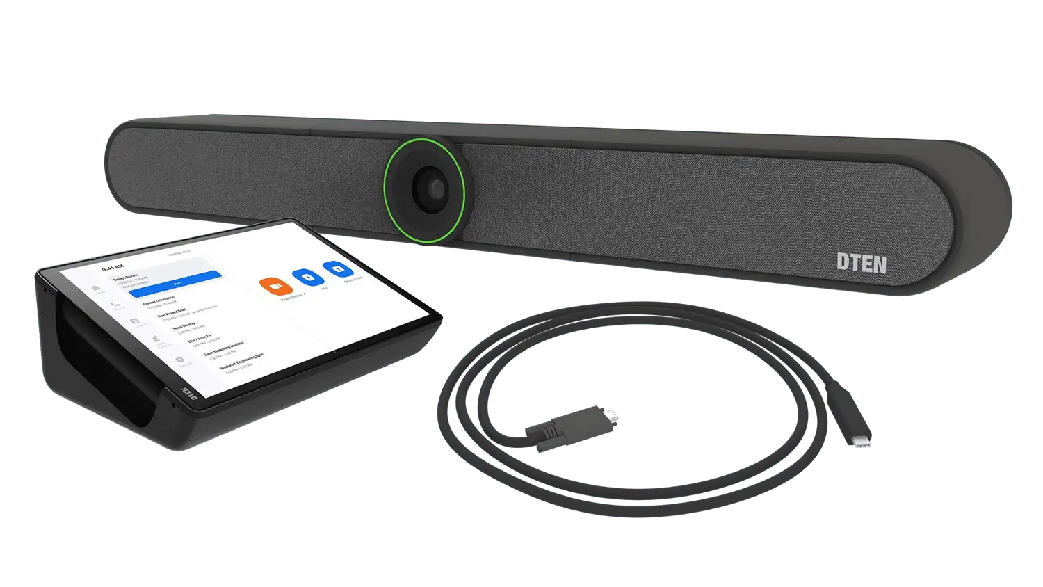 DTEN Small Room Kit with DTEN Bar (DCR200EA) and Mate PoE Bundle - DCR200KIT1SPMEA Video Conferencing DTEN