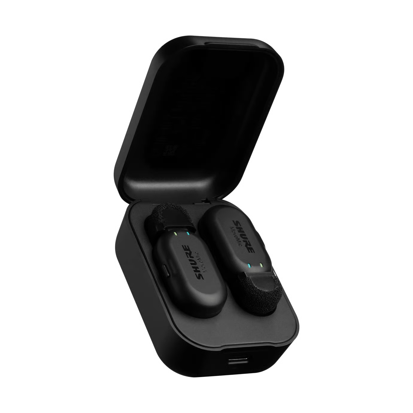 Shure MV-TWO-KIT-Z7 MoveMic Two Receiver Kit Two-Channel Wireless Lavalier Microphone System With Receiver for Mobile Devices and Cameras Microphones Shure