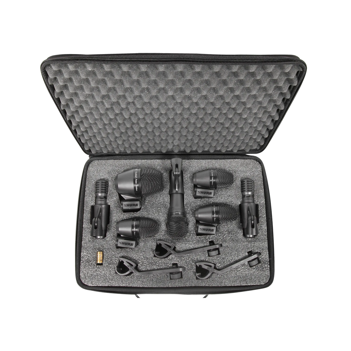 Shure PGADRUMKIT7 – 7-Piece Professional Drum Microphone Kit Microphones Shure