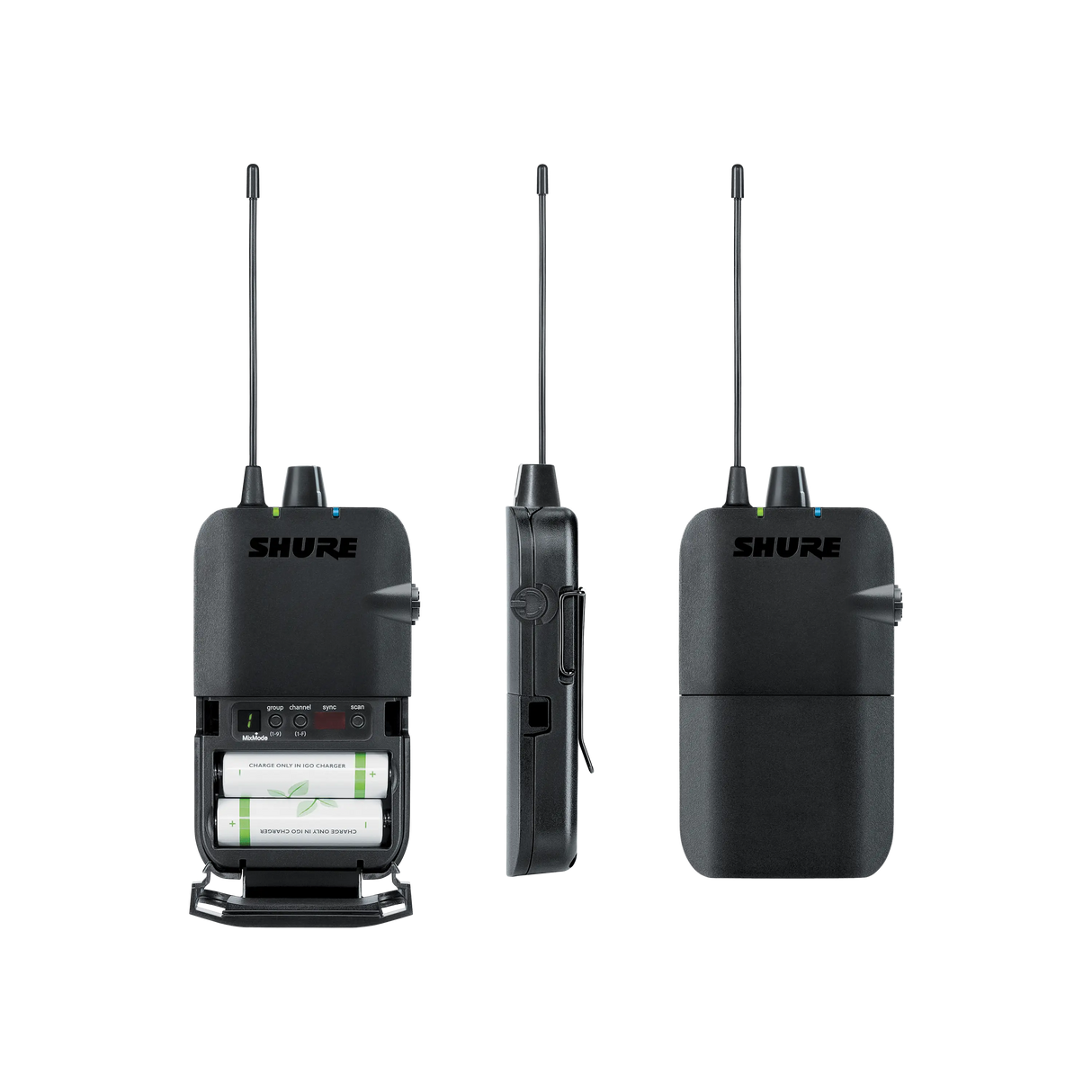 Shure P3R Bodypack Receiver for PSM300 Systems Microphones Shure