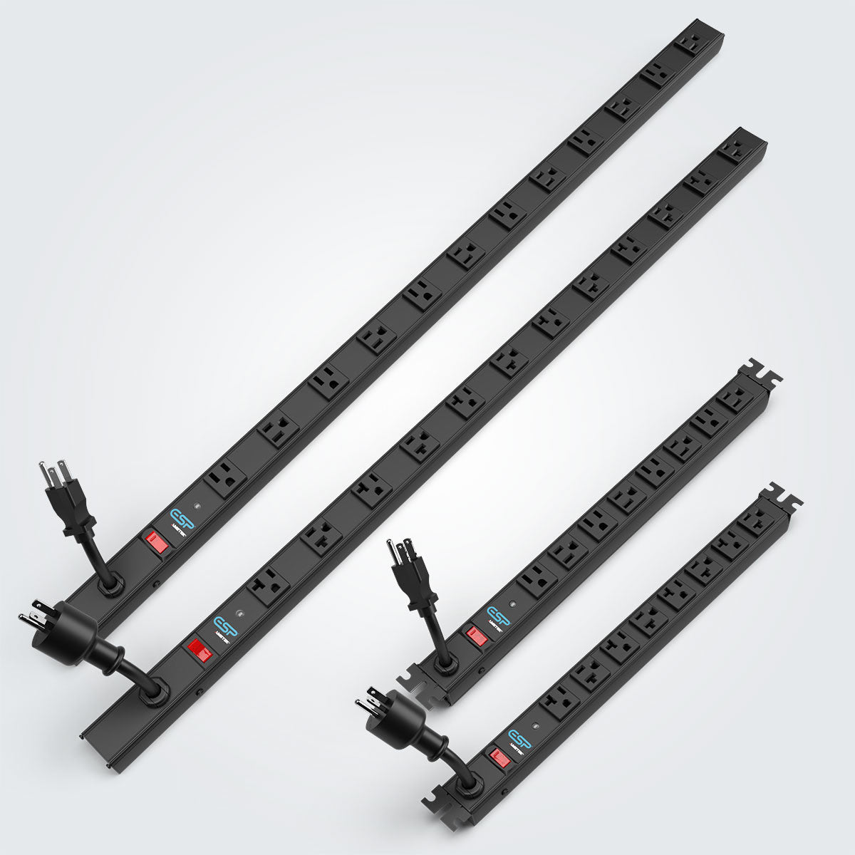 SurgeX ESP-VP-10VR-168 – BaseVertical PDU, 8-Outlet, 10 ft Cord, 120V/16A Base Vertical PDU SurgeX
