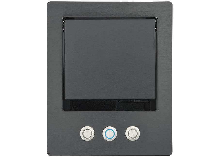 Extron Cable Cubby 500 Cable Access Enclosure Black w 3 Buttons-AC Module Not Included Collaboration Furniture Extron