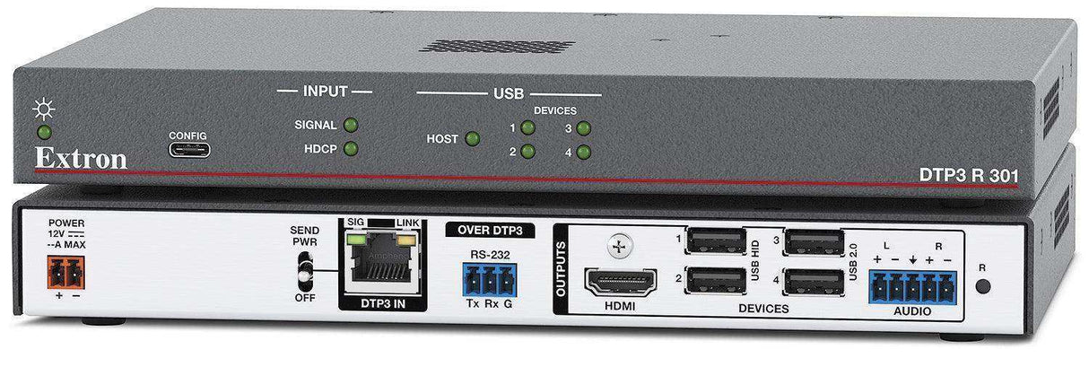 Extron DTP3 R 301 DTP3 Receiver for 4K/60 HDMI and USB Data Video Transmitters Extron
