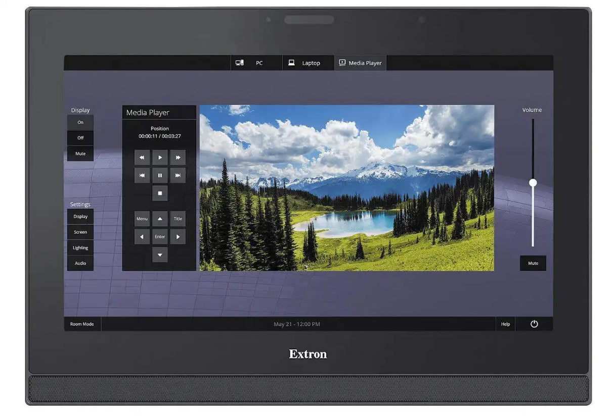 Extron TLP Pro 1725MG 17" Black Wall Mount TouchLink Pro Touchpanel Room Control Extron