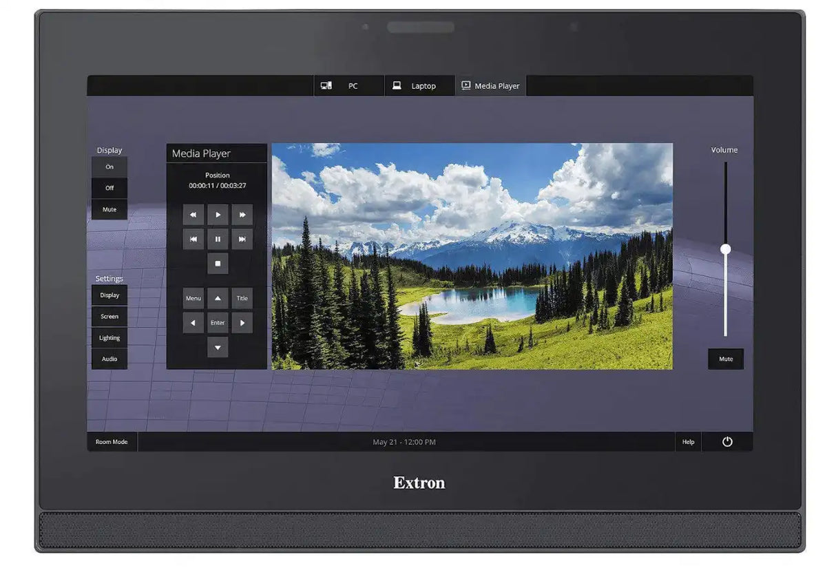 Extron TLP Pro 1725MG 17" Black Wall Mount TouchLink Pro Touchpanel Room Control Extron