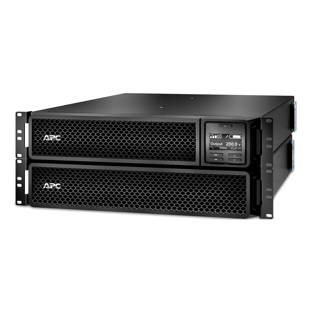 APC Smart-UPS On-Line SRT3000RMXLT-5KTF 3000VA Rackmount 208V to 120V 2U Step-Down Transformer Uninterruptible Power Supply APC