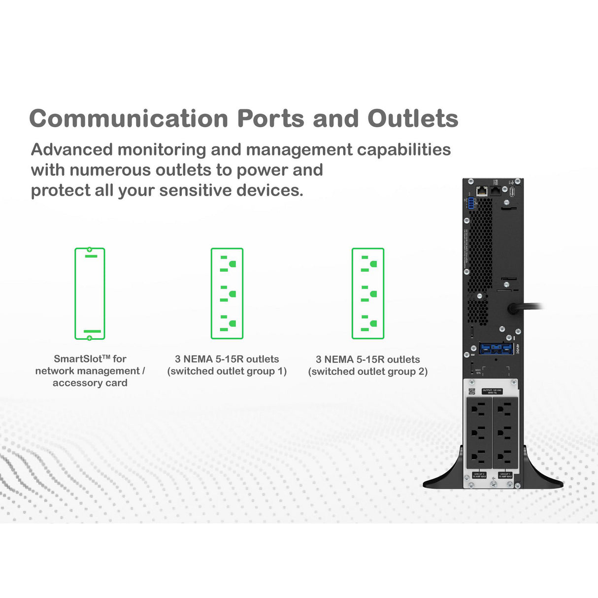 APC Smart-UPS SRT1500XLA 1500VA Sinewave Tower 120V Uninterruptible Power Supply APC