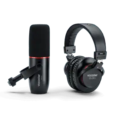 Focusrite VOCASTER BROADCAST KIT Broadcast quality mic and headphones for podcasters Microphones Focusrite