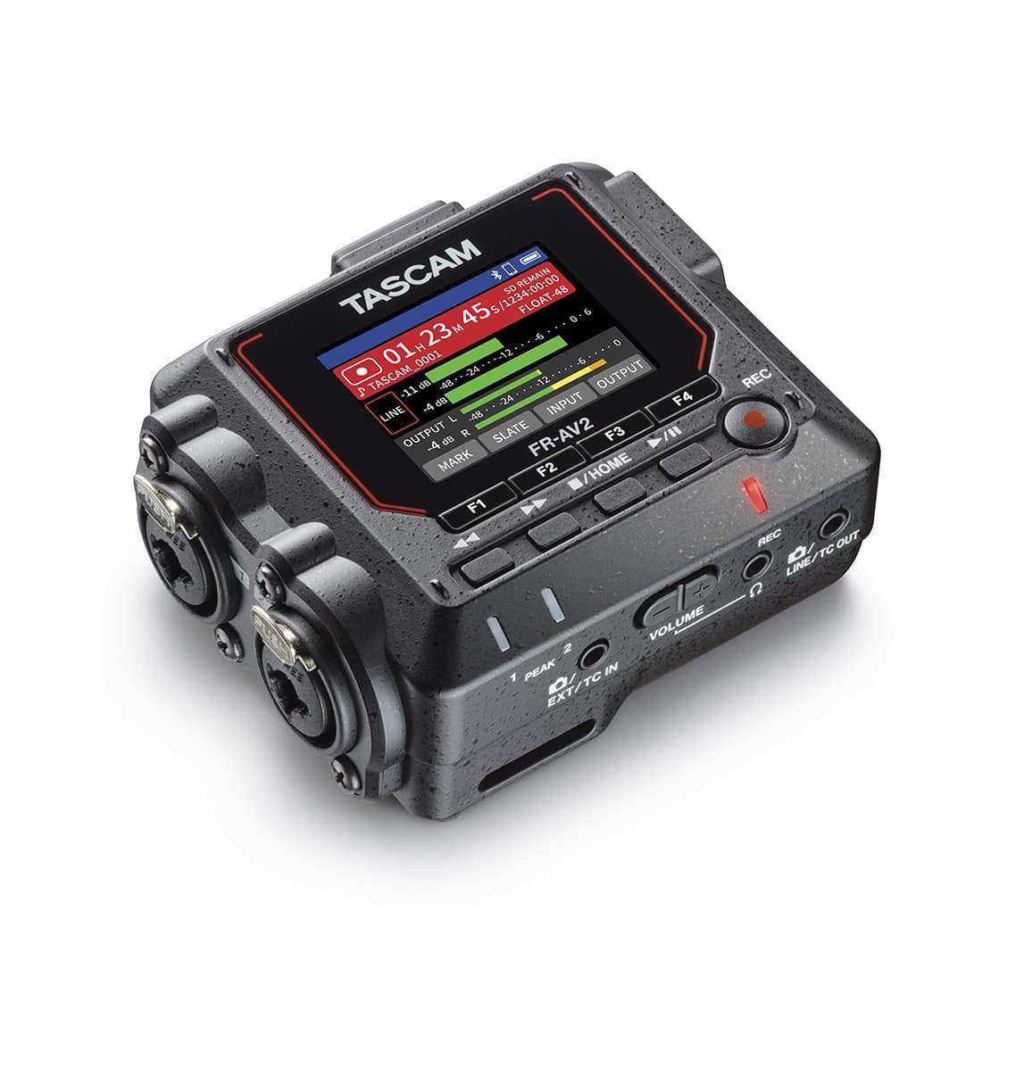 Tascam FR-AV2 Compact 32-bit Float Field Recorder and Timecode Generator with Mixer Audio Players & Recorders Tascam