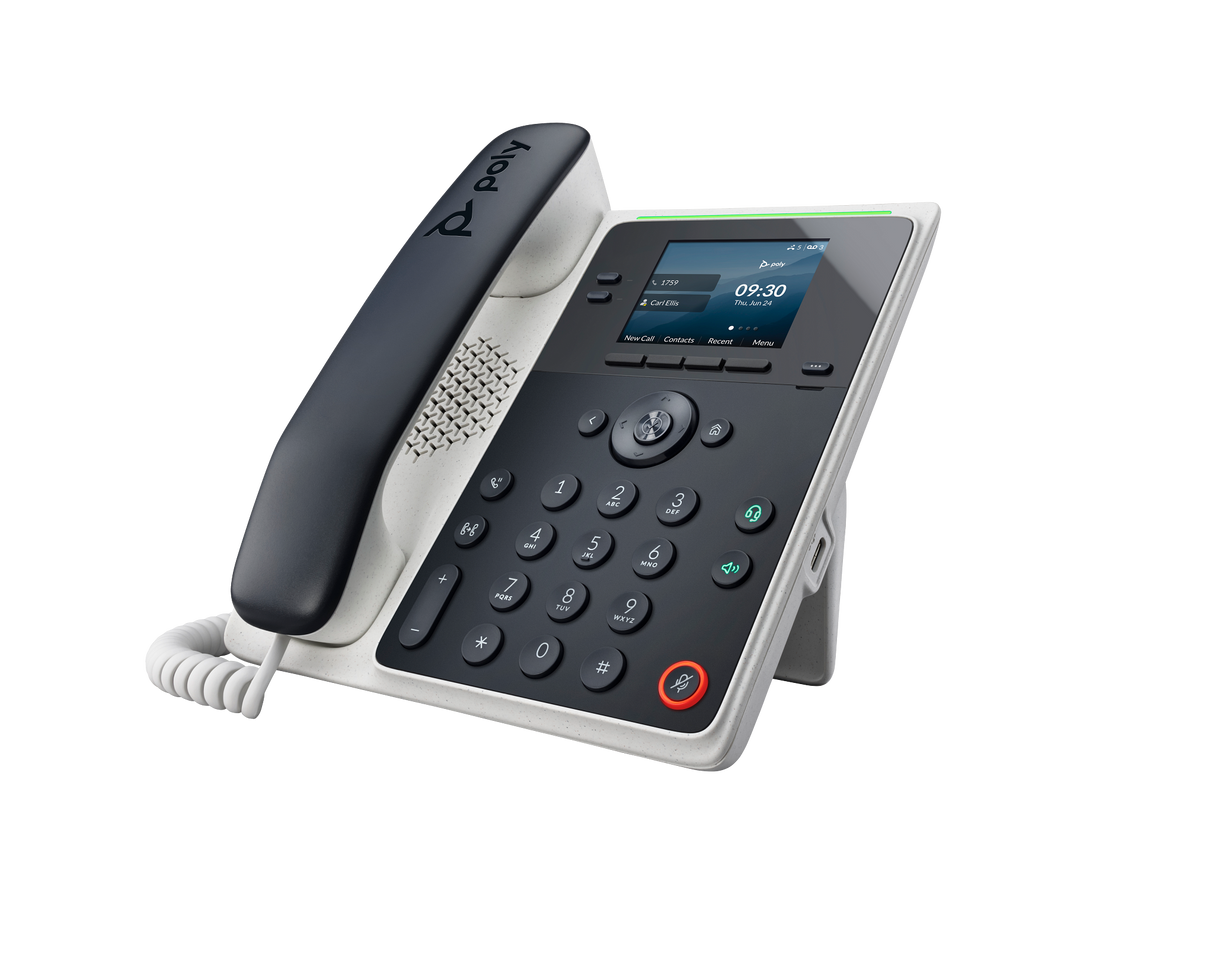 Poly Edge E100 IP Phone and PoE-enabled with Power Supply Poly Voice Poly