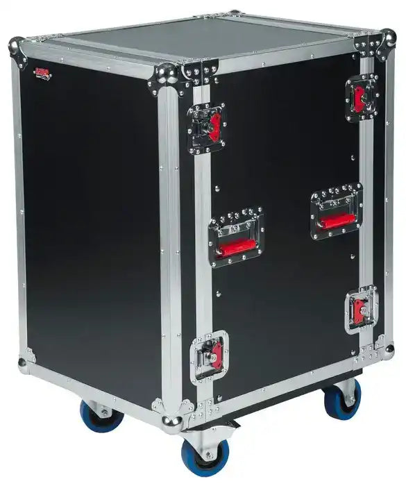 Gator G-TOUR 16U CAST 16RU ATA Flight Rack Case with Casters, 17" Deep AV Carts Gator
