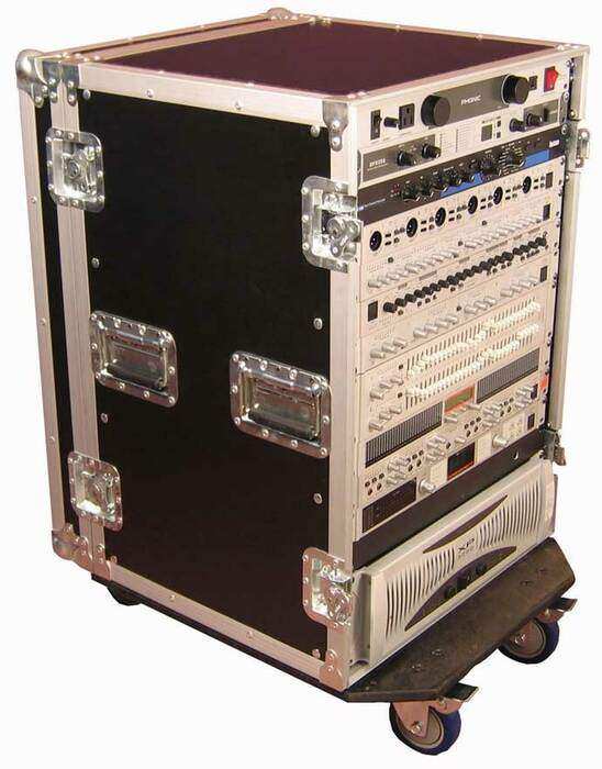 Gator G-TOUR16UCA-24D 16RU, 24" Deep ATA Flight Rack Case with Casters AV Carts Gator