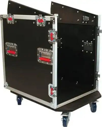 Gator G-TOUR-GRC12X12 12RU Top, 12RU Bottom Console ATA Flight Rack Case AV Carts Gator