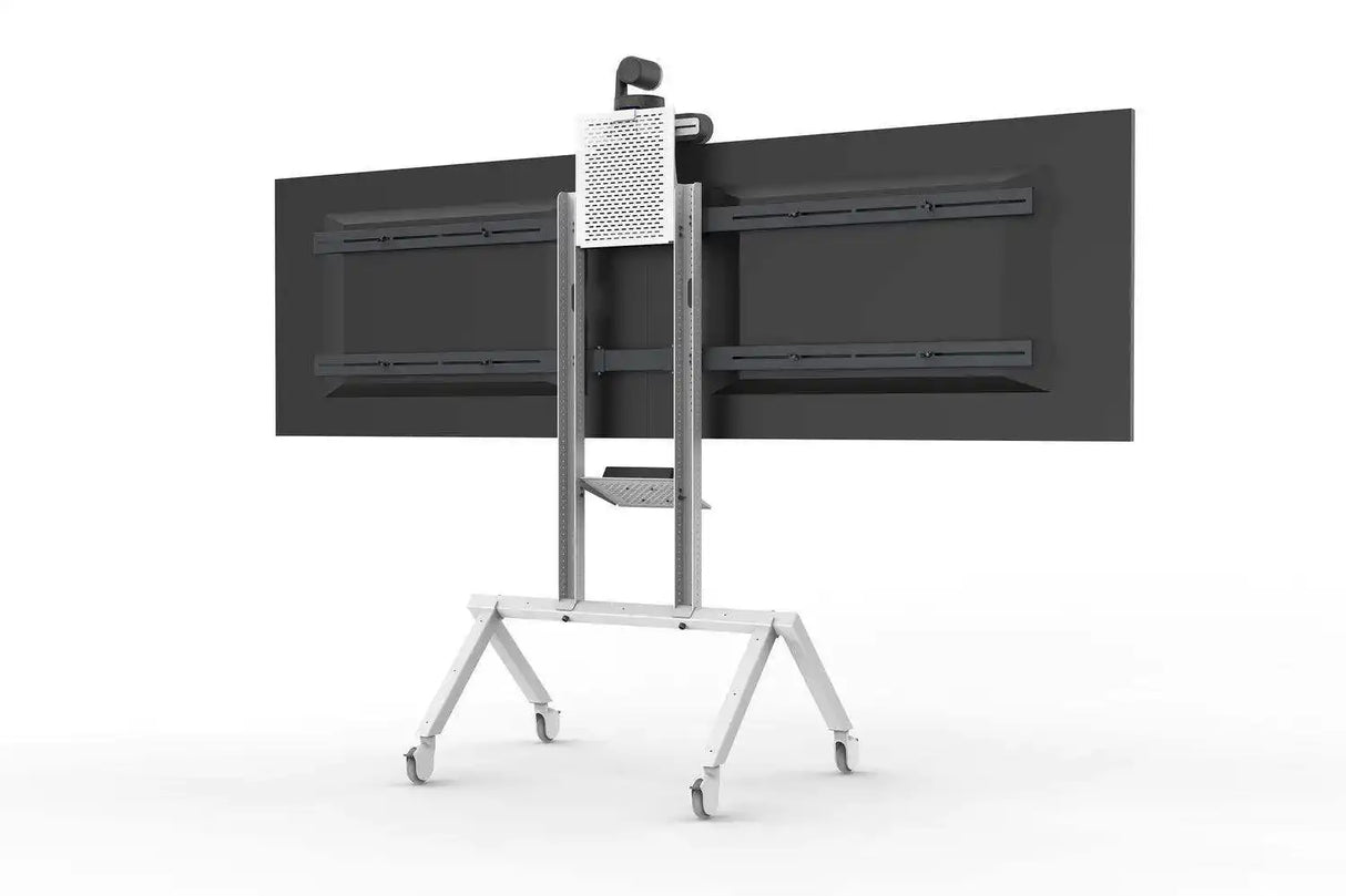 Heckler Dual Display Kit for Monitors up to 75" for Heckler AV Cart - H701-BG Collaboration Furniture Heckler Design