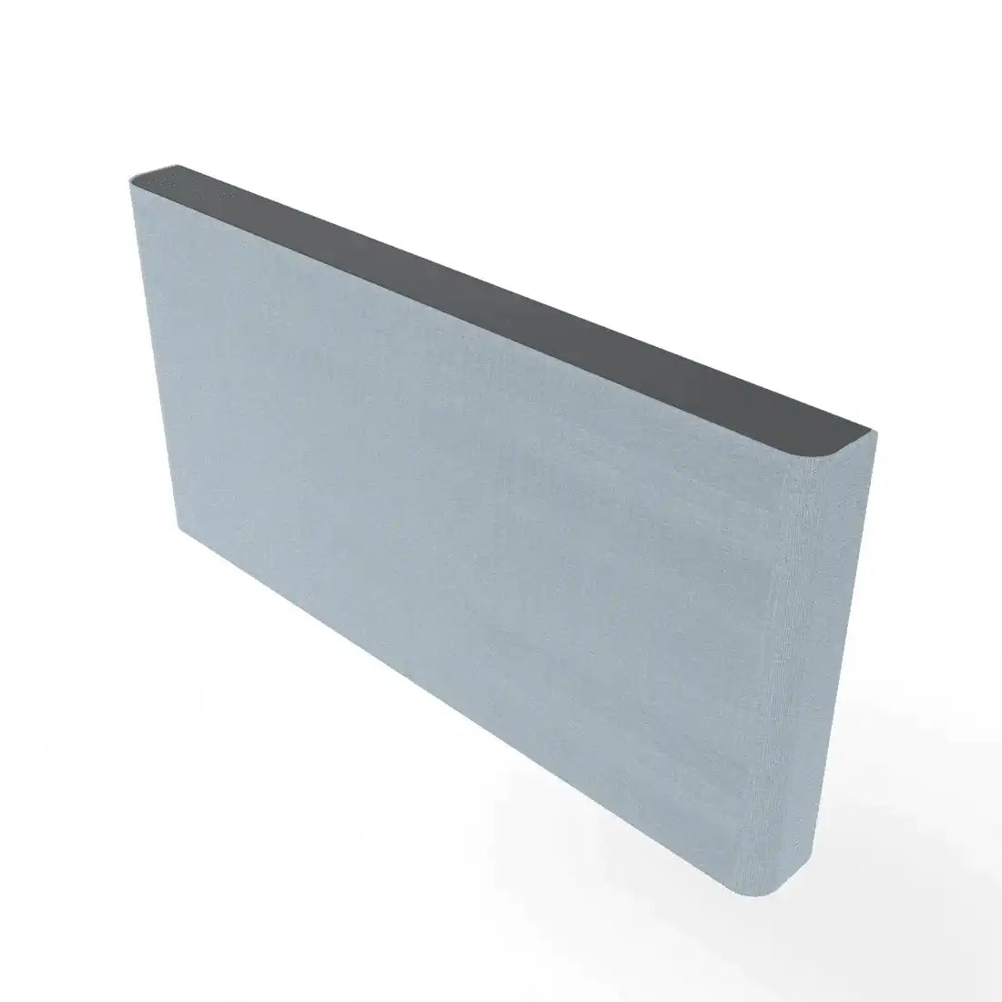 Heckler H735-BG-BL Credenza 4U - Black Grey Body with Blue Fabric Collaboration Furniture Heckler Design