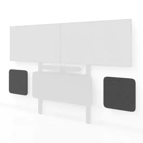 Heckler H806-BG ADA Panels for Video Meeting Kit for Heckler AV Wall (Black Grey) Collaboration Furniture Heckler Design