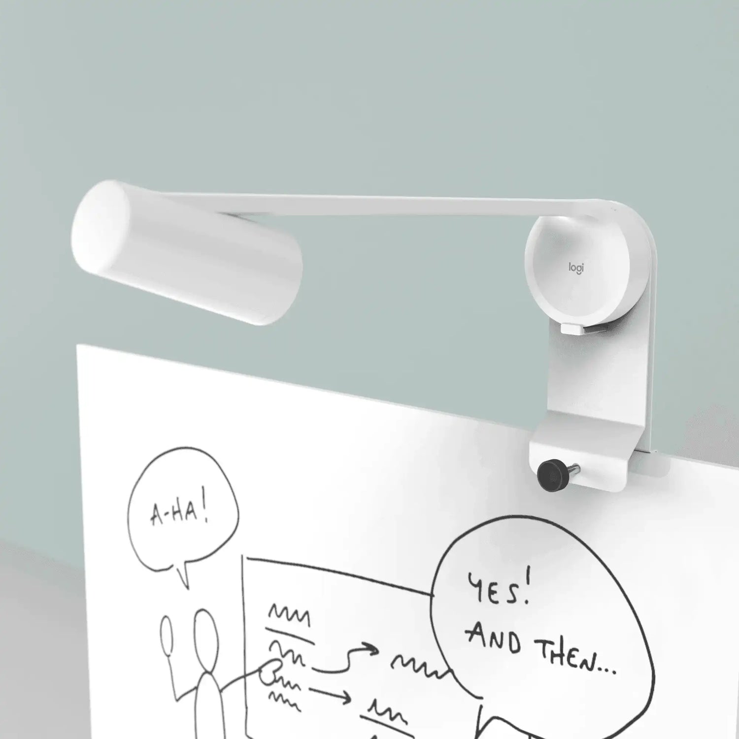 Heckler H872-WT Whiteboard Mount for Logitech Scribe (White) Collaboration Furniture Heckler Design