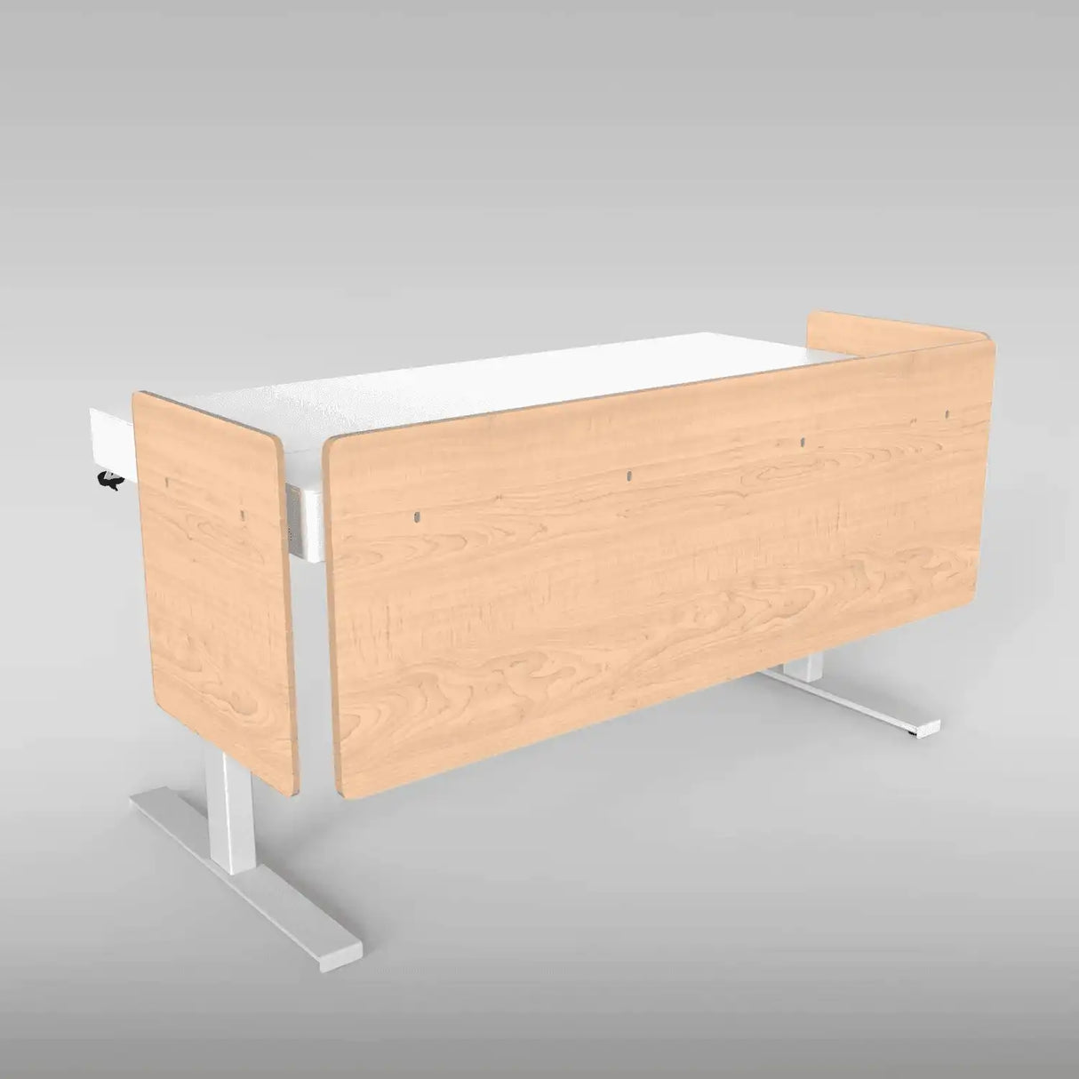 Heckler H901-SL-7909 6U Modesty Panel Set - Fusion Maple Laminate Collaboration Furniture Heckler Design