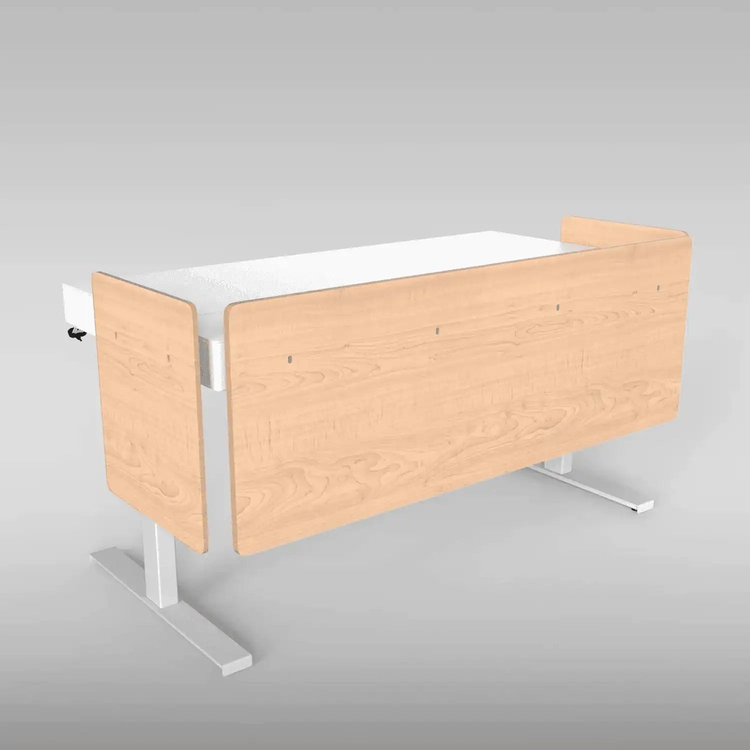 Heckler H901-SL-7909 6U Modesty Panel Set - Fusion Maple Laminate Collaboration Furniture Heckler Design