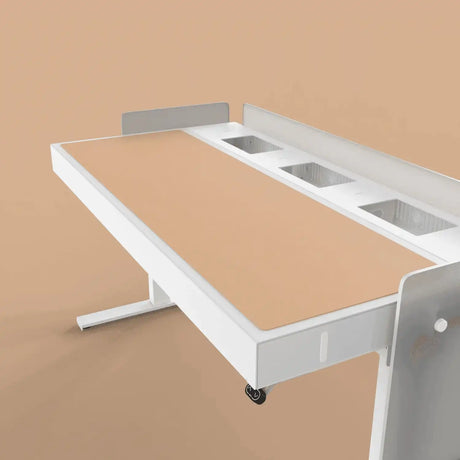 Heckler H902-4001 6U Lectern Deskpad - Clay Collaboration Furniture Heckler Design