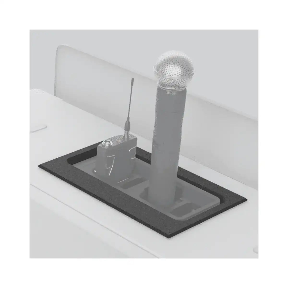 Heckler H910-BK Console Insert for Shure SBC 220 or SBC 240 (Black) Collaboration Furniture Heckler Design