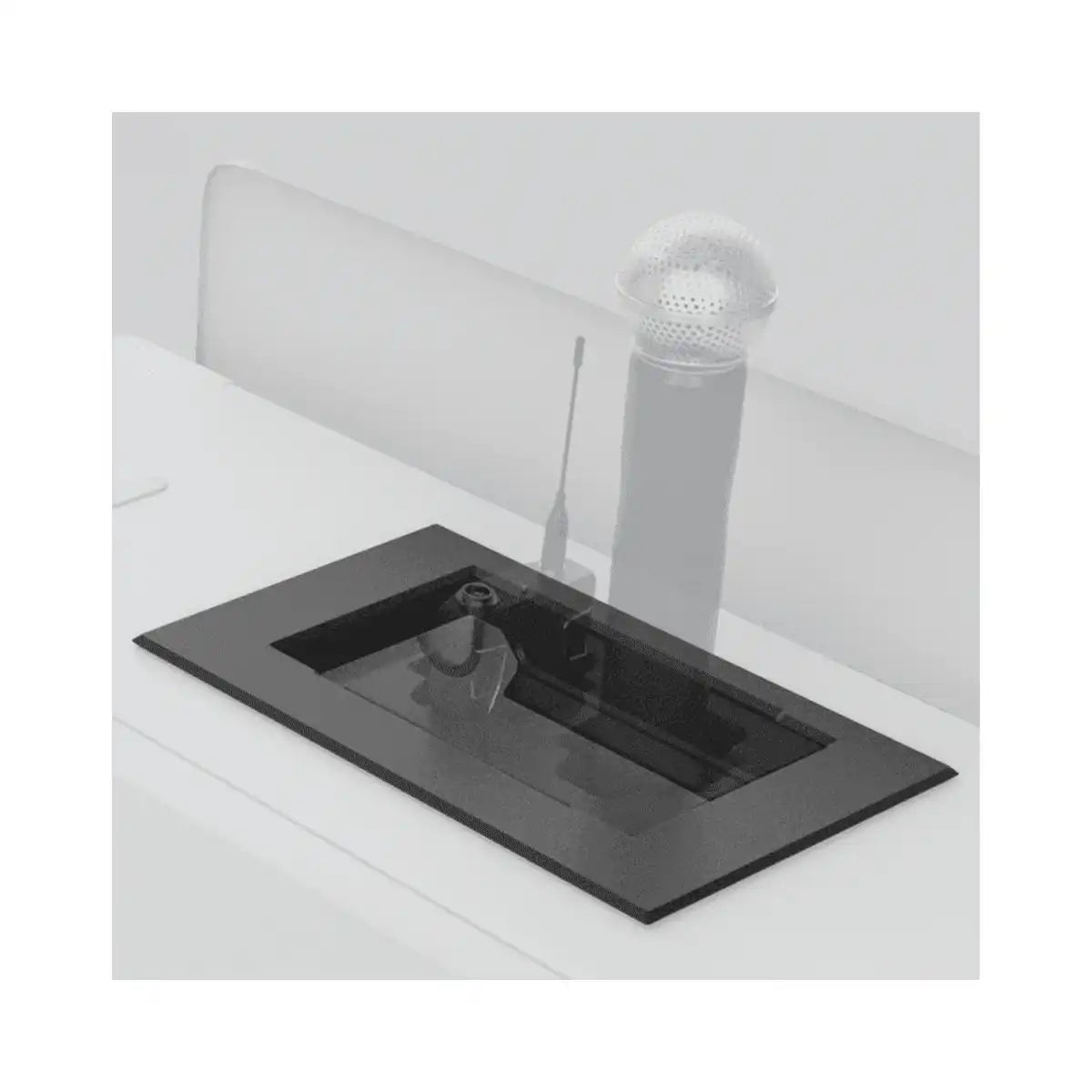 Heckler H916-BK Console Insert for Shure SBC 200 Collaboration Furniture Heckler Design