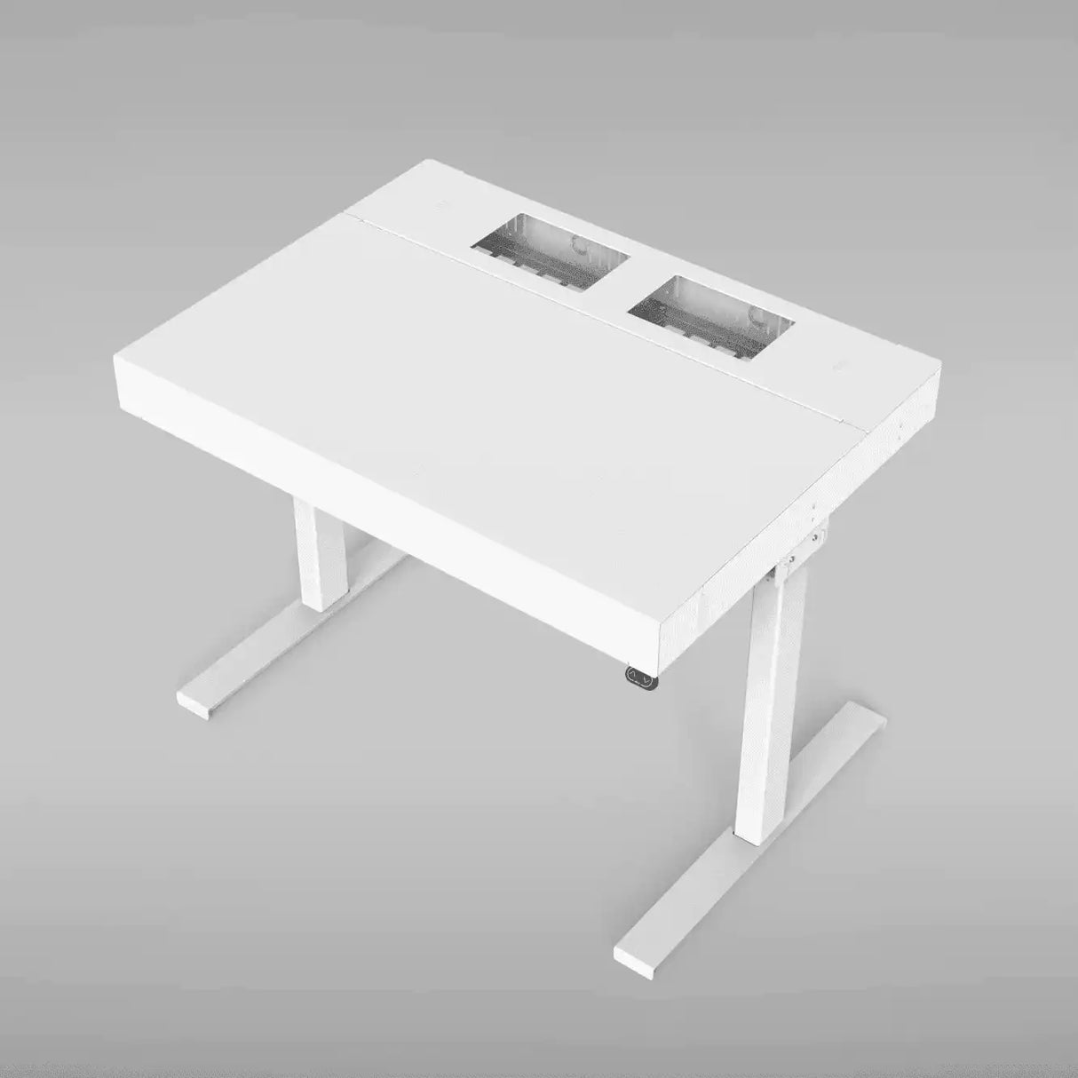 Heckler H920C-WT Lectern 4U with Sit/Stand Components - White Collaboration Furniture Heckler Design