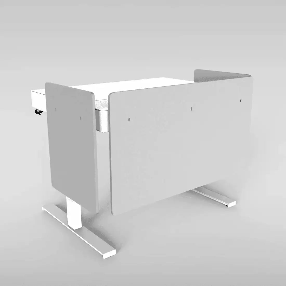 Heckler H921-SL-D92 4U Modesty Panel Set - Dove Grey Laminate Collaboration Furniture Heckler Design