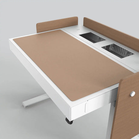 Heckler H922-4003 4U Lectern Deskpad - Walnut Collaboration Furniture Heckler Design