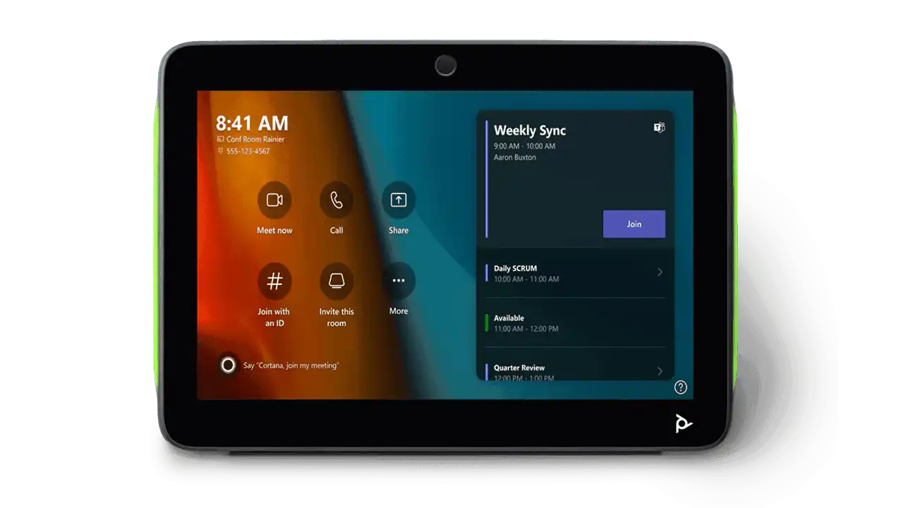 HP POLY Studio X52 Video conferencing kit with Poly TC10 for Medium Rooms - 8D8L1AA#ABA Video Conferencing Poly