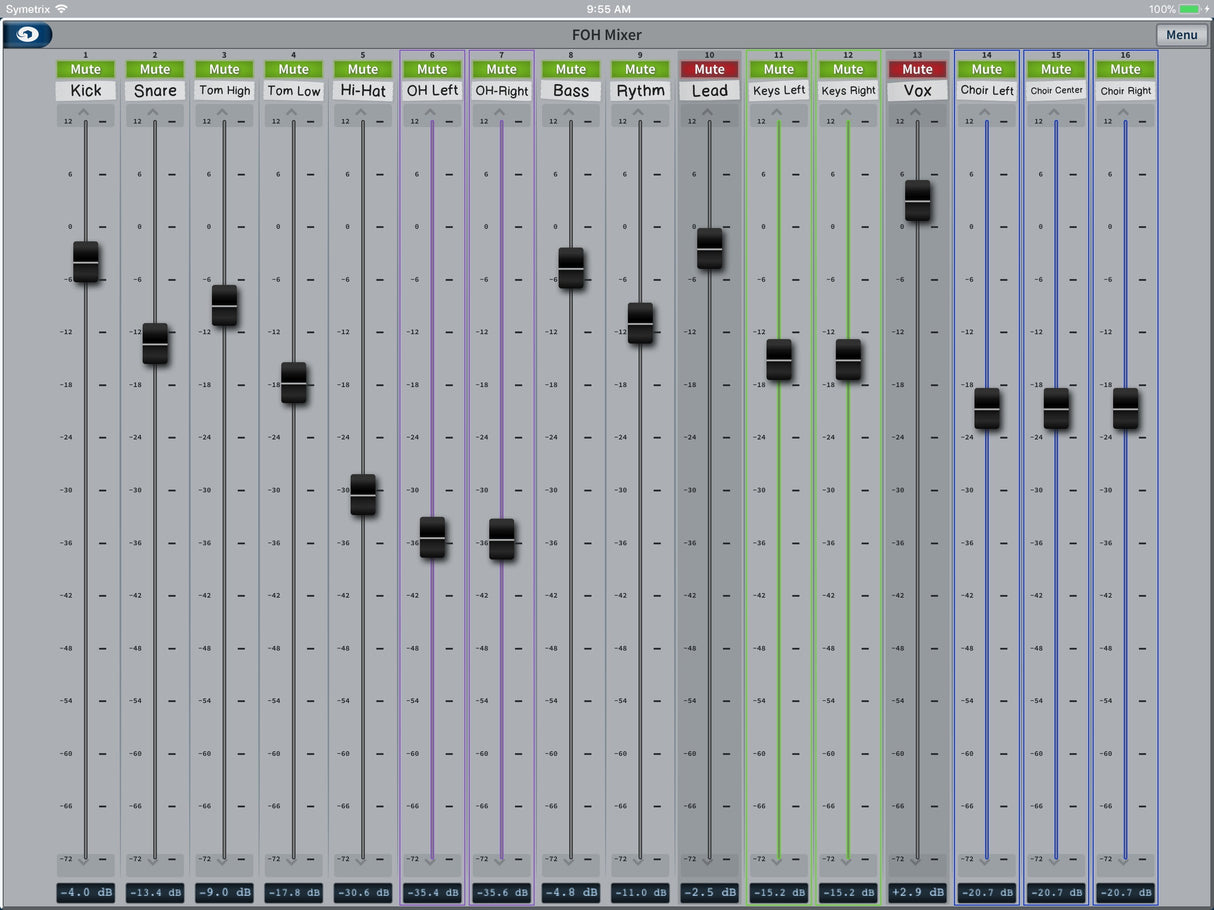 Symetrix 20-0026 CS Mixer App Software Symetrix