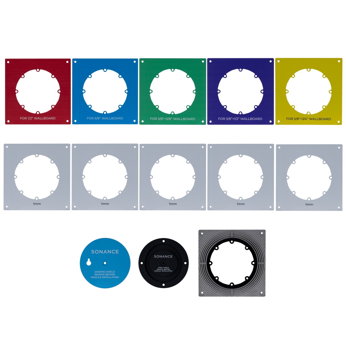 Sonance SA4-TrimKit-Flush-GYP-RND – Round Flush Drywall Trim Kit Speaker Accessories Sonance