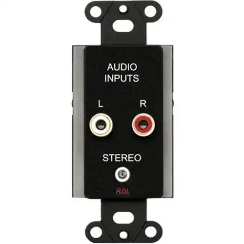 RDL Consumer Input Jacks-Stereo-Black - DB-CIJ3D Audio Components RDL