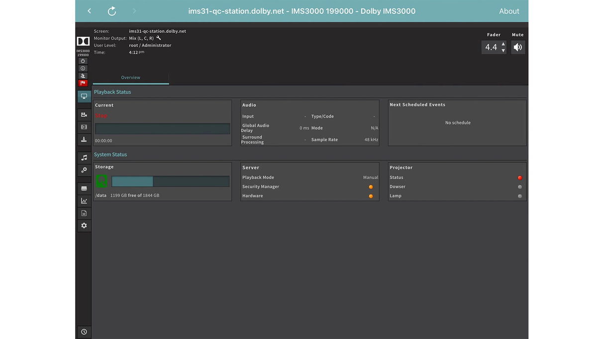 Dolby Professional Integrated Media Server IMS3000