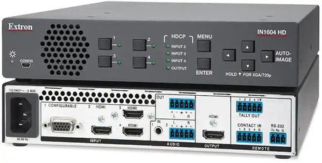 Extron IN1604 HD Four Input Scaler with HDMI Output Video Conferencing Extron