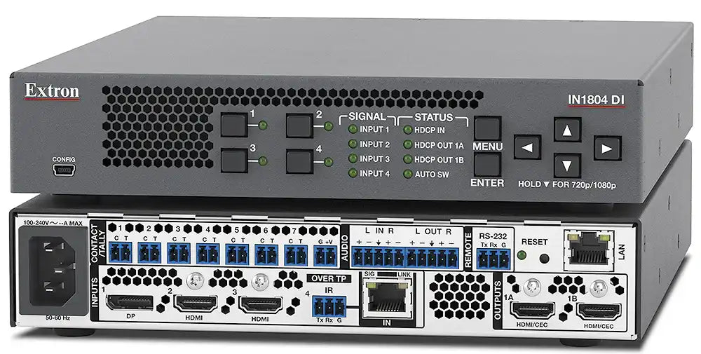 Extron IN1804 Four Input 4K/60 Scaler Video Transmitters Extron