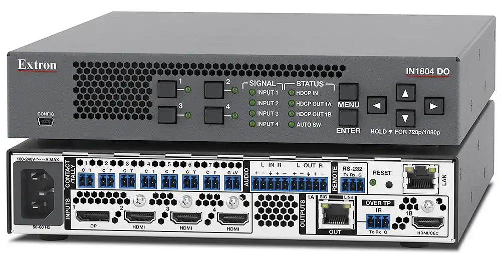Extron IN1804 Four Input 4K/60 Scaler Video Transmitters Extron