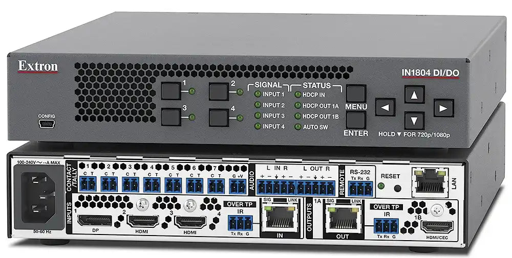 Extron IN1804 Four Input 4K/60 Scaler Video Transmitters Extron