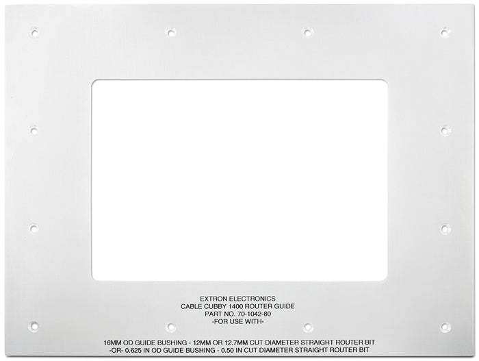 Extron Installation Routing Templates For Cable Cubby and TouchLink Enclosures Collaboration Furniture Extron