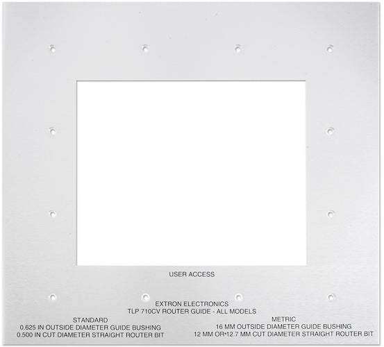 Extron Installation Routing Templates For Cable Cubby®TouchLink® Pro Enclosures Collaboration Furniture Extron